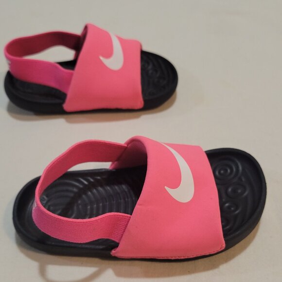 Toddlers Size 5 Pink Nike Kawa Slide Sandals - Picture 4 of 5